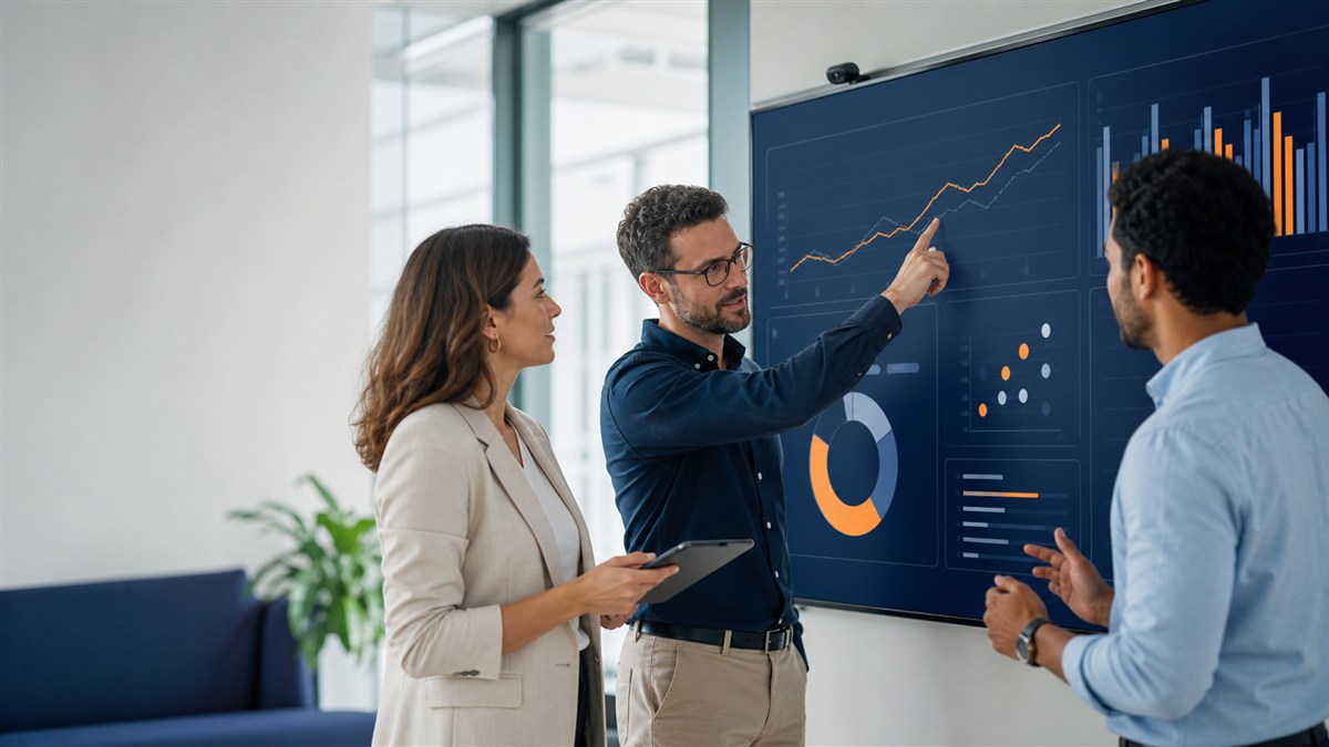 Ein Team entwickelt aus einem gemeinsamen Dashboard eine klare Entscheidungsgrundlage