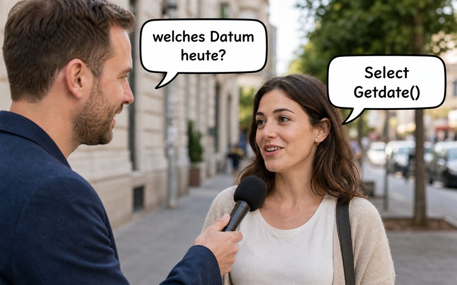 Kursbild zu SQL Grundlagen mit klarer Datenabfrage-Szene